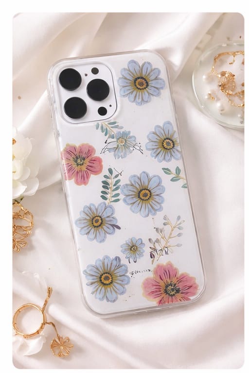Luxury Daisy Flower Case for iPhone 16 Pro Max | Stylish Protective Back Cover